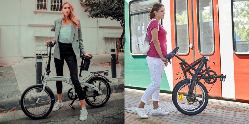 Skladacie bicykle klasicky ram 