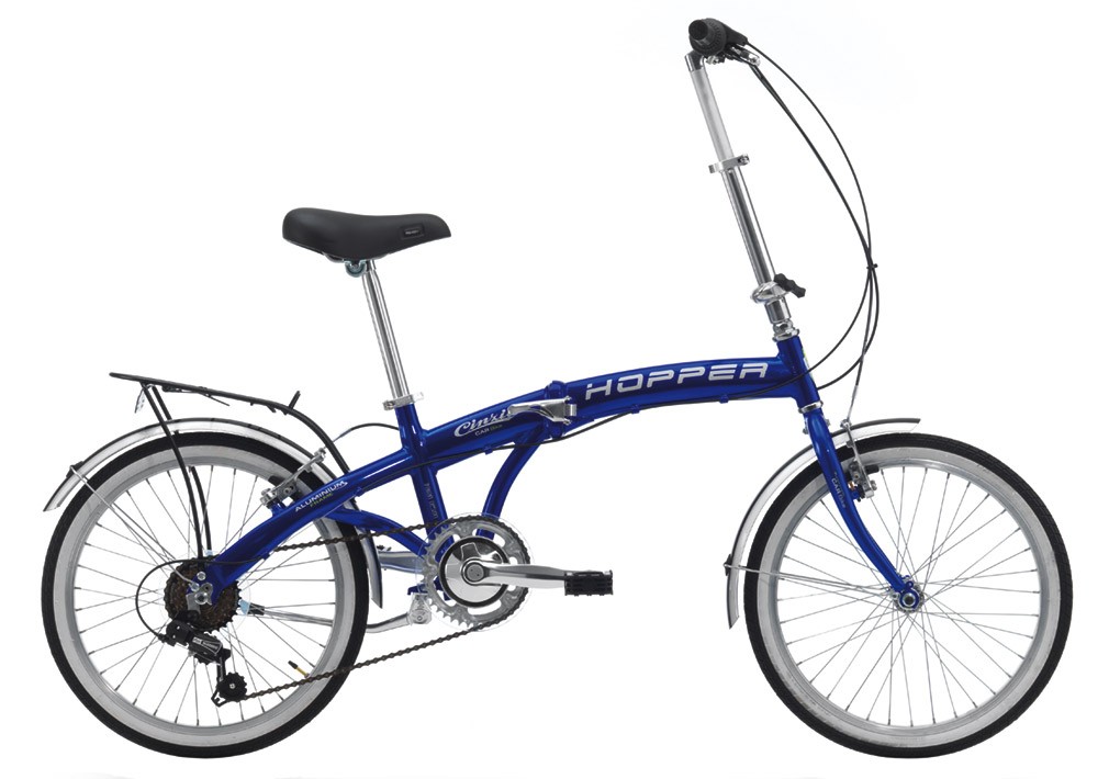Hopper Aluminium skladaci bicykel modry