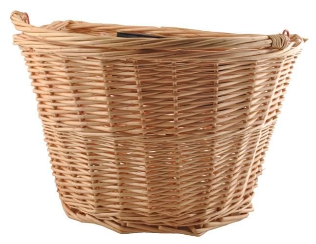 Prútený košík na bicykel - hnedý