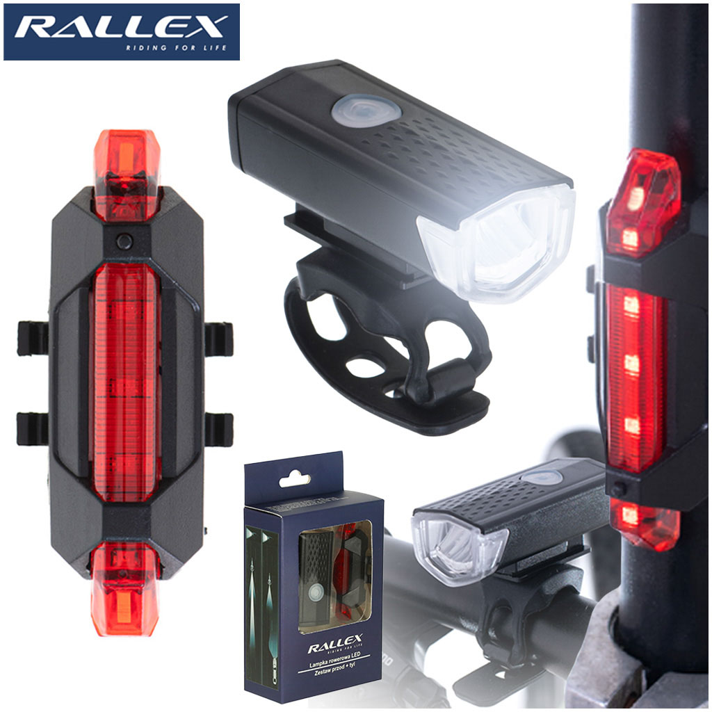 LED svetlo na bicykel Ralex - predné aj zadné  
