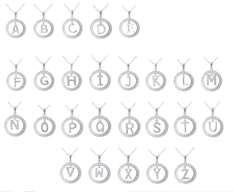 PV crystal písmenkový náhrdelník