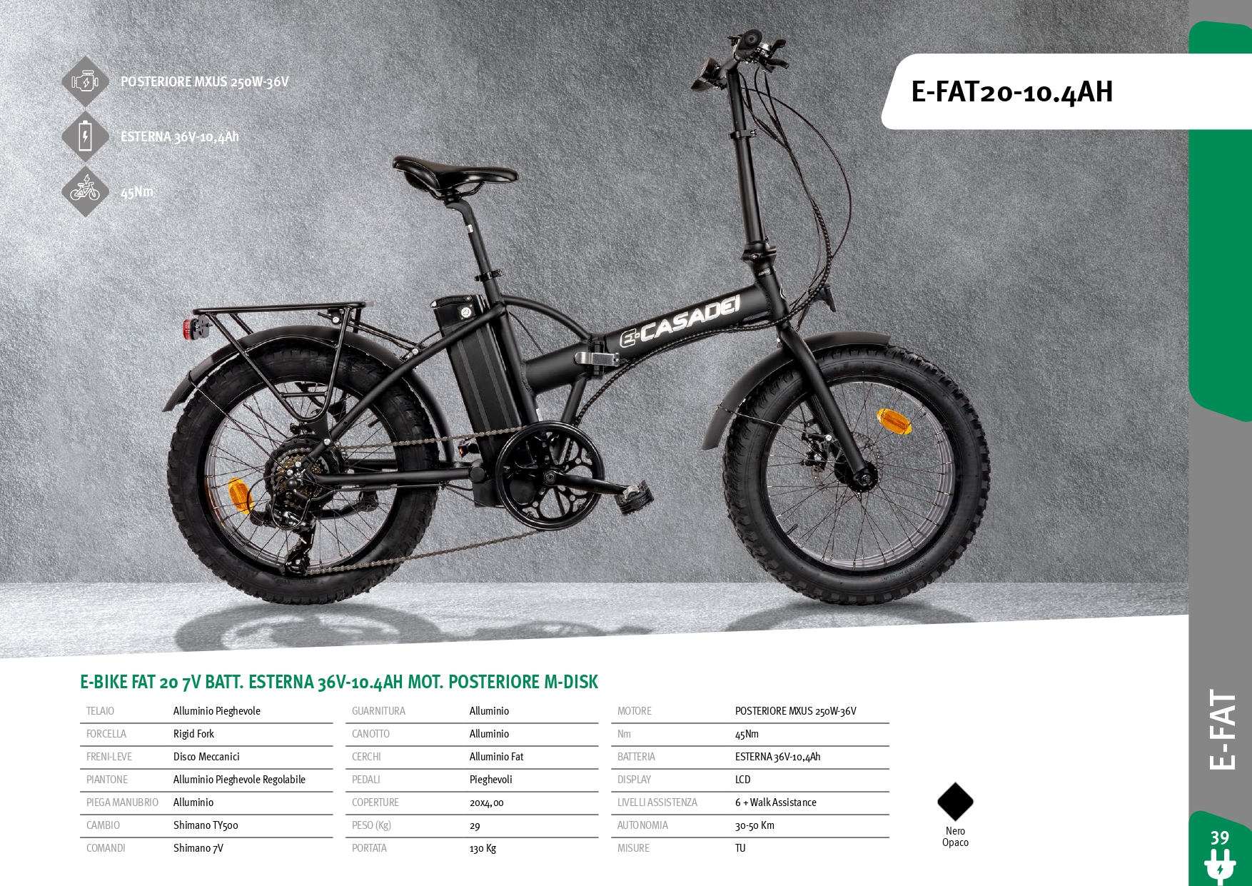 Skladací elektrobicykel Casadei E-FAT20