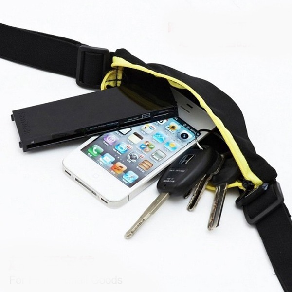 Športový opasok na behanie čierny