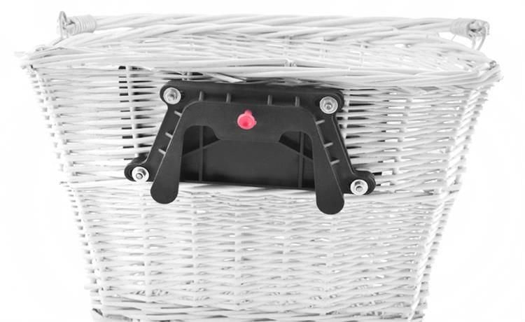 Prútený košík na bicykel - biely