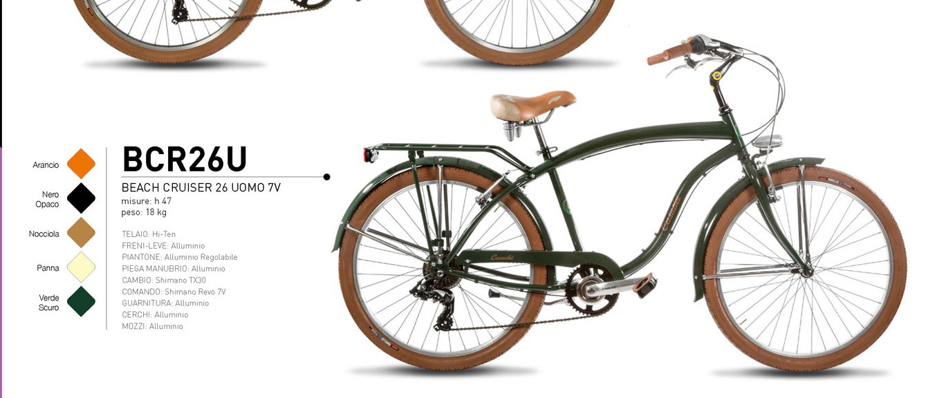 Pánsky cruiser bicykel Casadei BCR26U