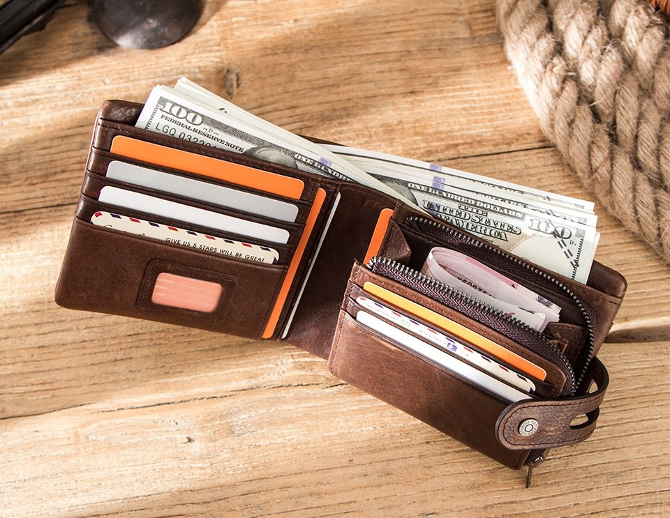 Contacts Hasp pánska kožená peňaženka