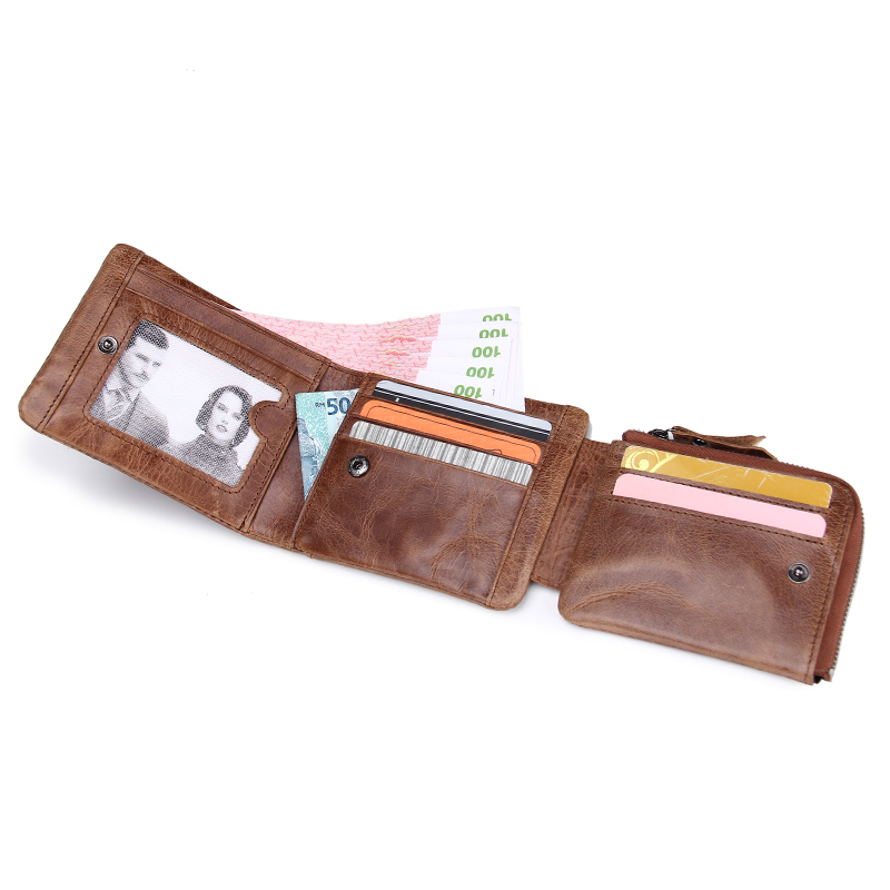 Contacts Trifold pánska kožená peňaženka