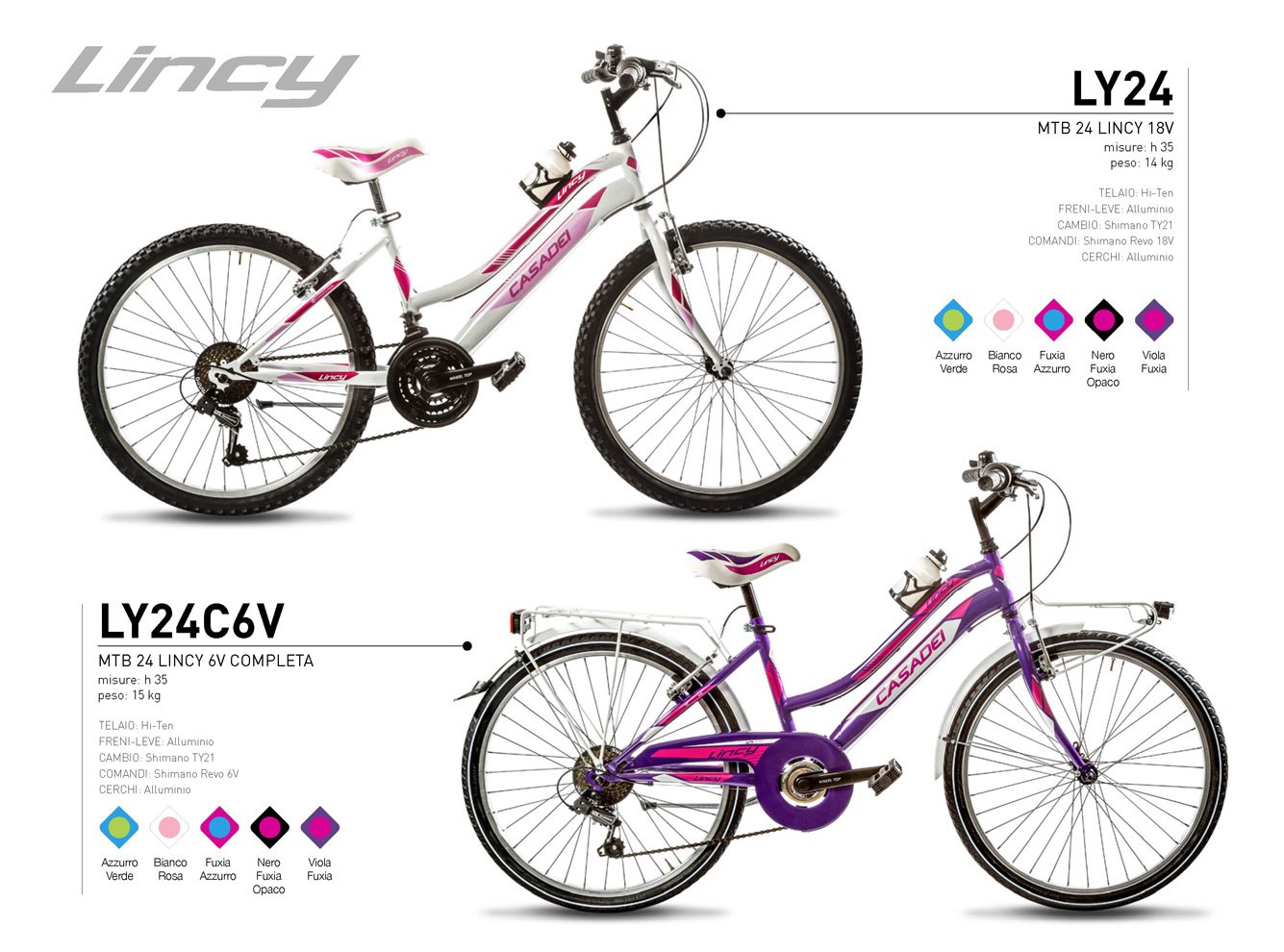 Dievčenský bicykel Lincy 24