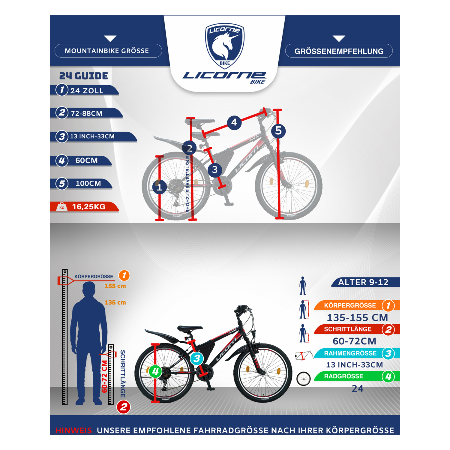 Detský bicykel Licorne 24