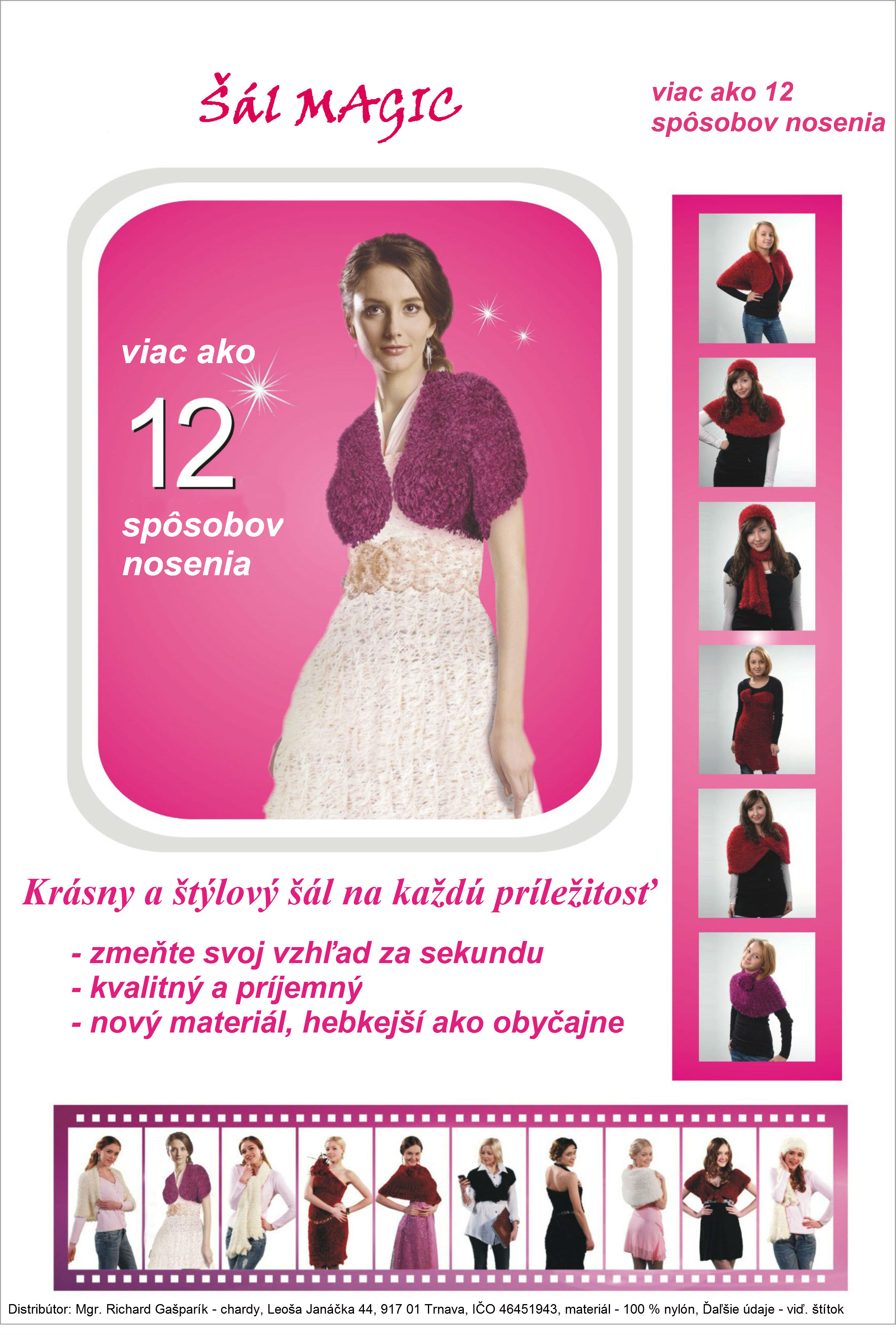 MAGIC viacúčelový šál