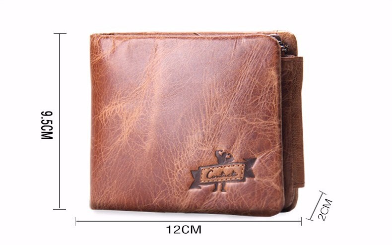 Contacts Trifold pánska kožená peňaženka