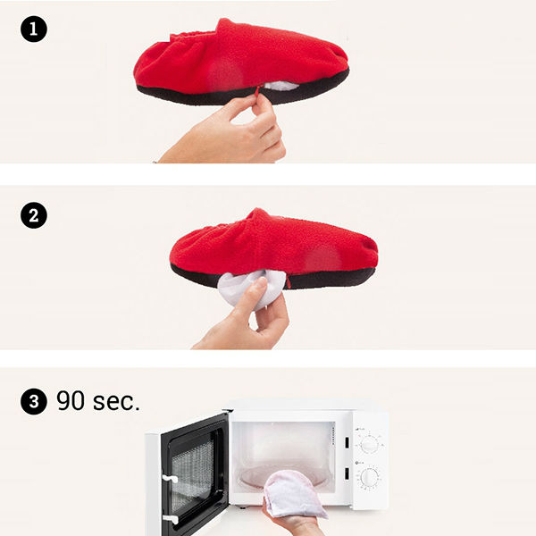 Papuče na nahrievanie v mikrovlnke