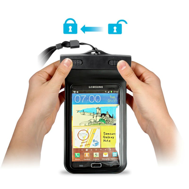 Proof vodotesné puzdro na mobil a iné cennosti čierne