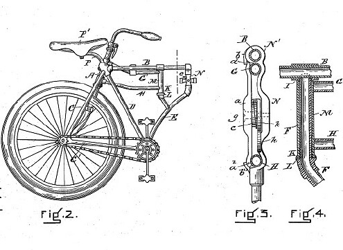 Ryan patent skladaci bicykel zlozeny